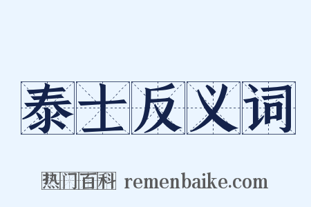 泰士反义词是什么意思的图片